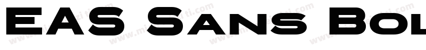 EAS Sans Bold字体转换